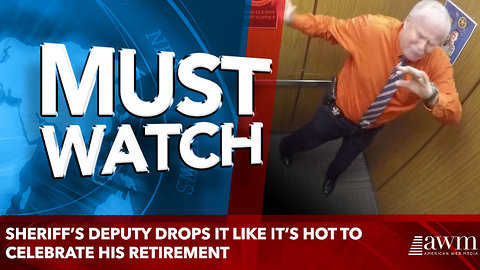 Sheriff’s deputy drops it like it’s hot to celebrate his retirement