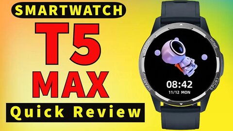 Smartwatch T5 MAX Quick Review bedlamp pk DT3 MATE GT3 WS3 Pro