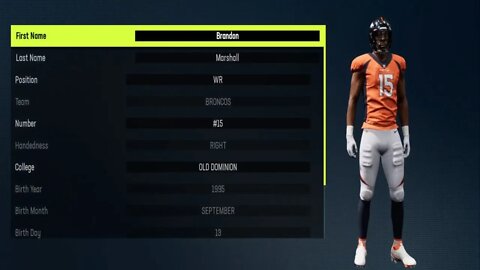 How To Create Brandon Marshall Madden 23