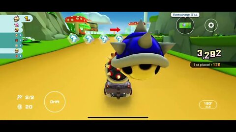 Mario Kart Tour - Wii Mushroom Gorge R Gameplay