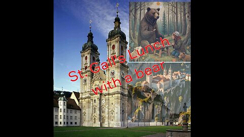 Saint Gall has lunch with a bear👀👻 🐻#history #stgallen #switzerland