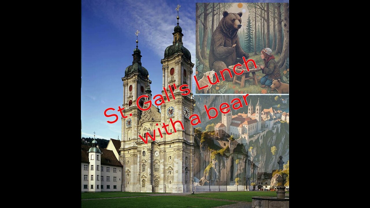 Saint Gall has lunch with a bear๐๐ป ๐ป#history #stgallen #switzerland