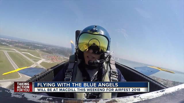 Flying with the Blue Angels before MacDill AirFest 2018