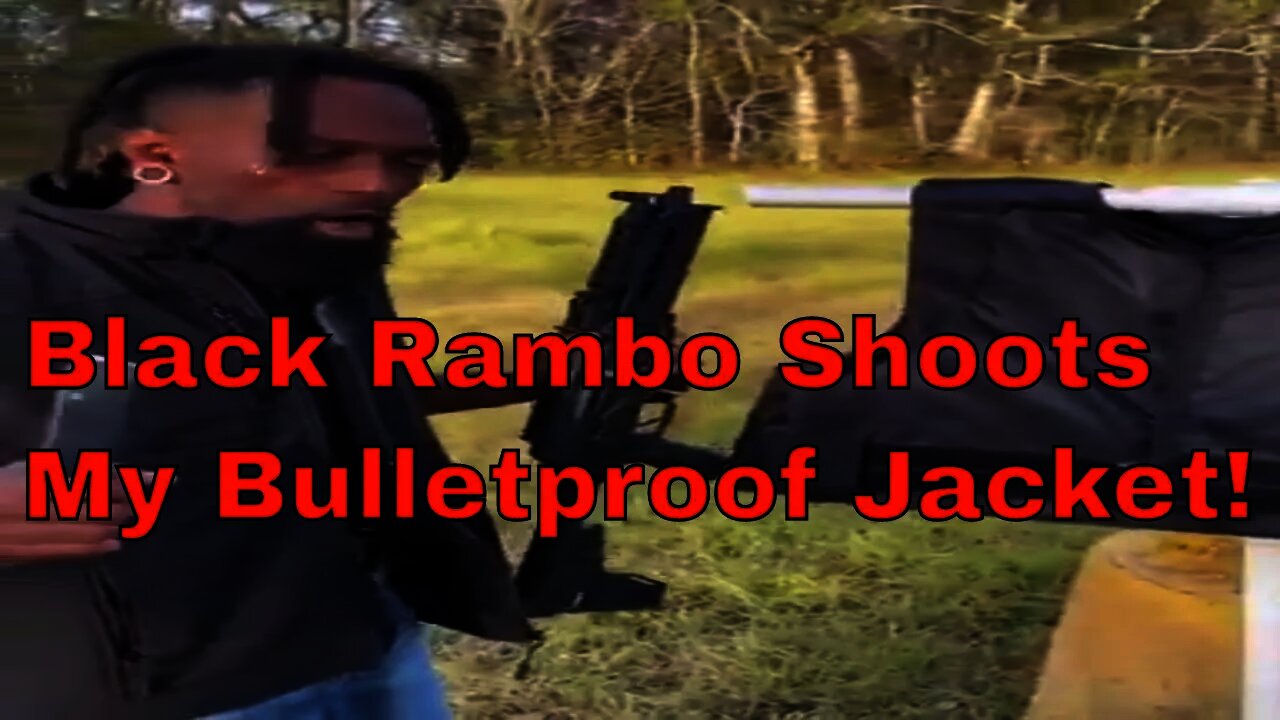 Black Rambo Shot 🔫 My Bulletproof Jacket!!🔥