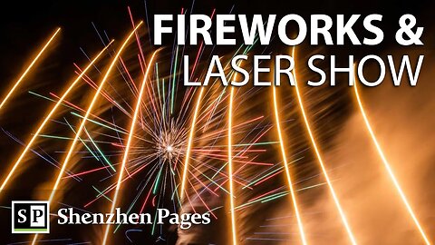 Spectacular fireworks & laser show; Happy Chinese New Year! 🎇🏮🎉