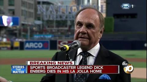 Sports broadcaster legend Dick Enberg dies in his La Jolla home