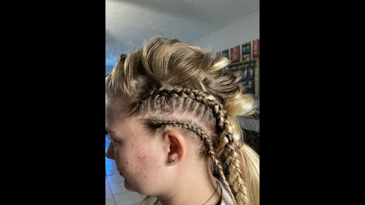 Viking Braids - Mohawk Viking Braid style