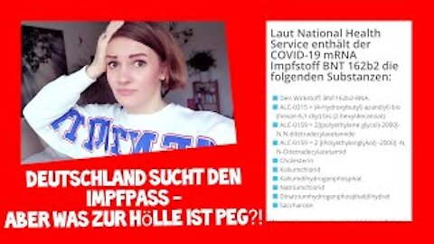Deutschland sucht den Impfpass - Aber was zur Hölle ist PEG?!