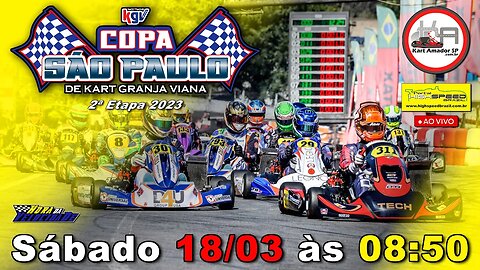 COPA SÃO PAULO DE KART KGV | 2ª Etapa 2023 | AO VIVO