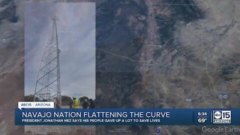 Navajo Nation flattening the COVID curve