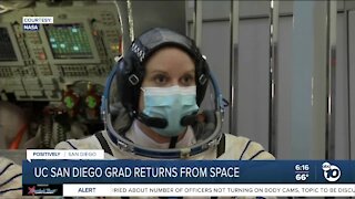 UC San Diego graduate returns from space
