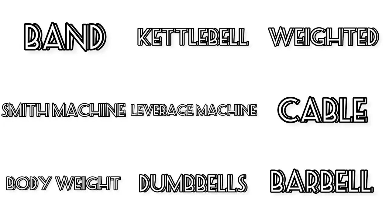 Chest training: Barbell, Dumbbells,body weight, kettlebell,cable , leverage machine,Smith machine...