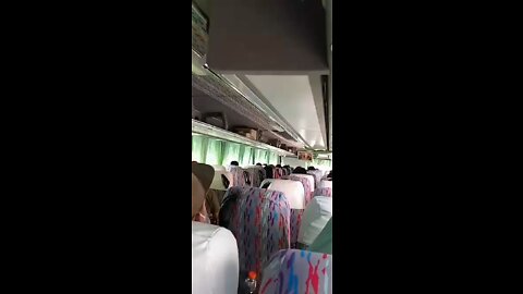 Inside a bus in the Philippines