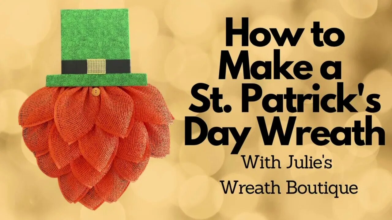 How to Make a Leprechaun Wreath | How to Make a St. Patrick's Day Wreath | St. Patrick's Day Decor