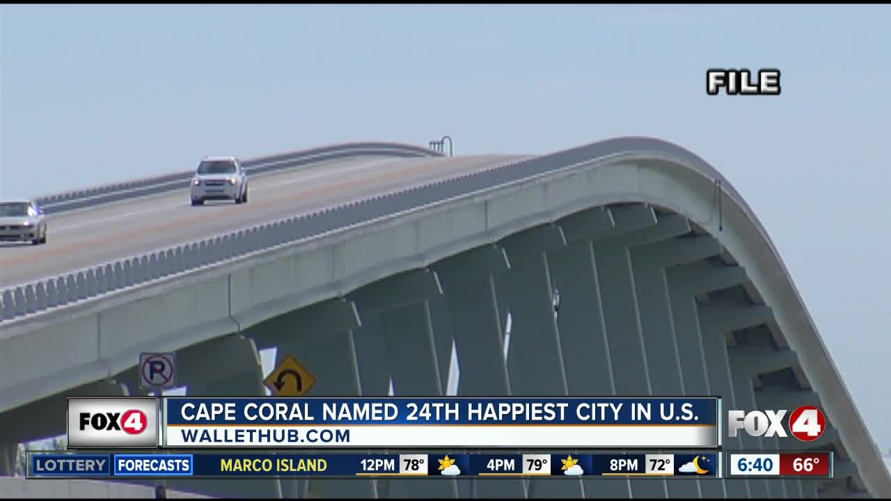 Cape Coral named 24th happiest city in the U.S.