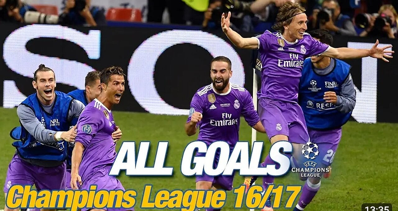 Real Madrid every champion league goals 2016/17🔥