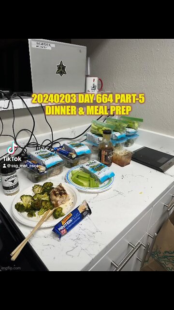20240203 Day 664 Part-5 - Meal Prep & Dinner