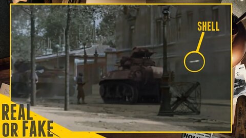 Rare | Shell bouncing off a Stuart tank - Debunked.