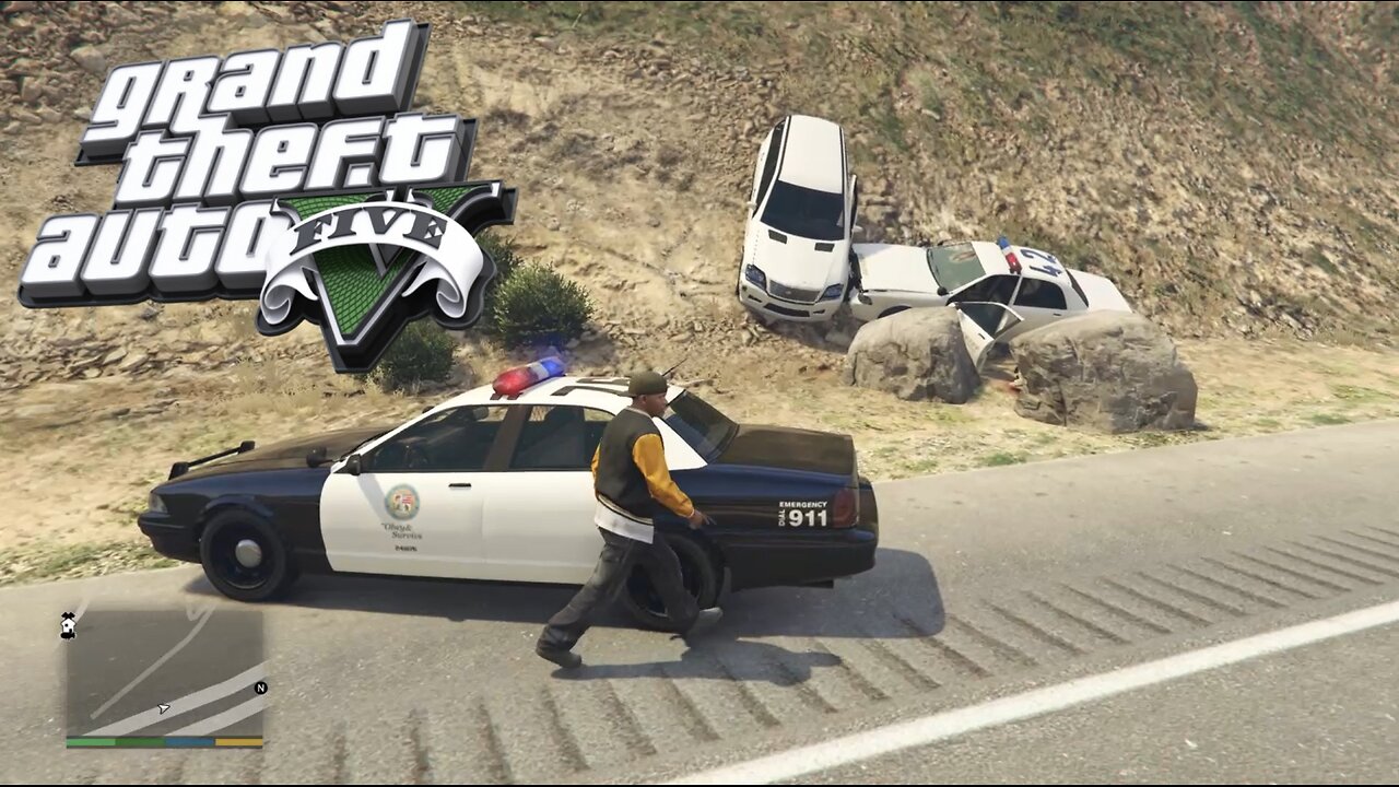 GTA 5 Police Pursuit Driving Police car Ultimate Simulator crazy chase #88