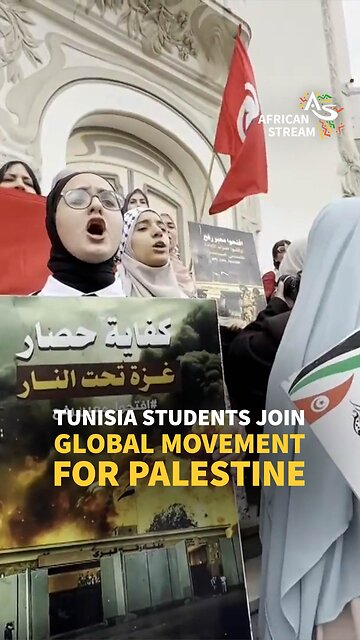 TUNISIA STUDENTS JOIN GLOBAL MOVEMENT FOR PALESTINE