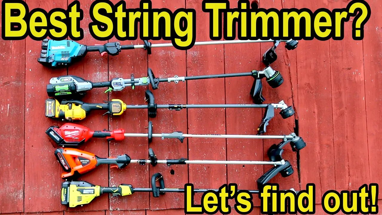 Best String Trimmer (Battery Powered)? EGO, Milwaukee, DeWalt, Ryobi, Kobalt, Makita, Atlas, ECHO