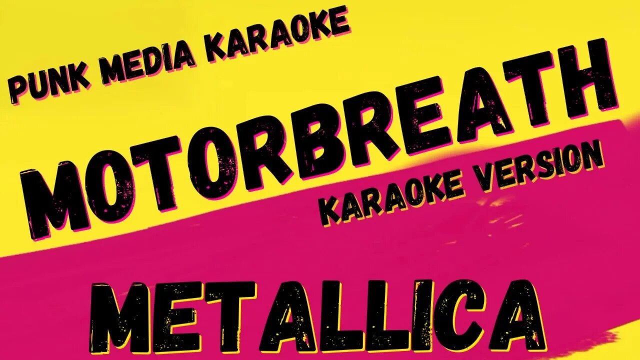 METALLICA ✴ MOTORBREATH ✴ KARAOKE INSTRUMENTAL ✴ PMK