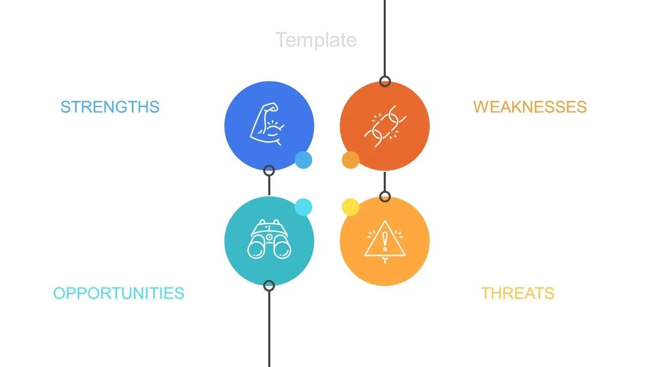 PowerPoint Infographics - 4 Steps Infographic Slide in PowerPoint Round Squares Infographics