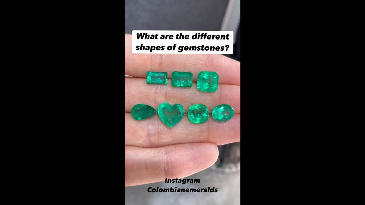 What are the different shapes of gemstones?