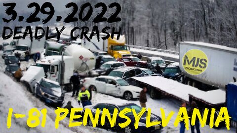 CRAZIEST CRASH EVER! I-81 Pennsylvania | 60+ Cars | 3 Dead