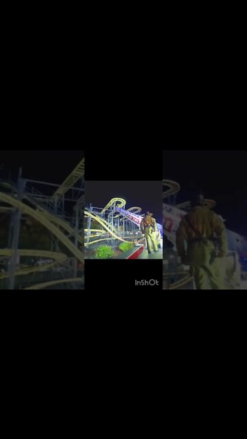 Girls Rescued from Stuck Roller Coaster in California #shorts
