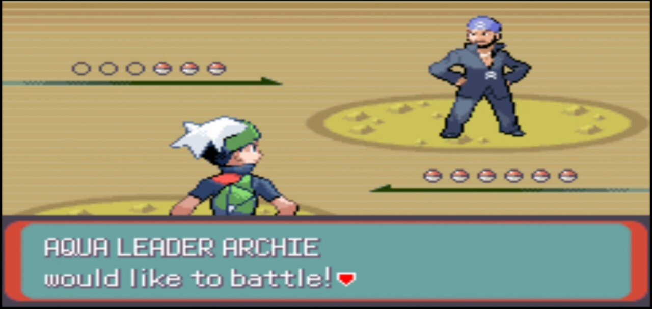 Pokemon Emerald - Team Aqua Boss Battle: Archie