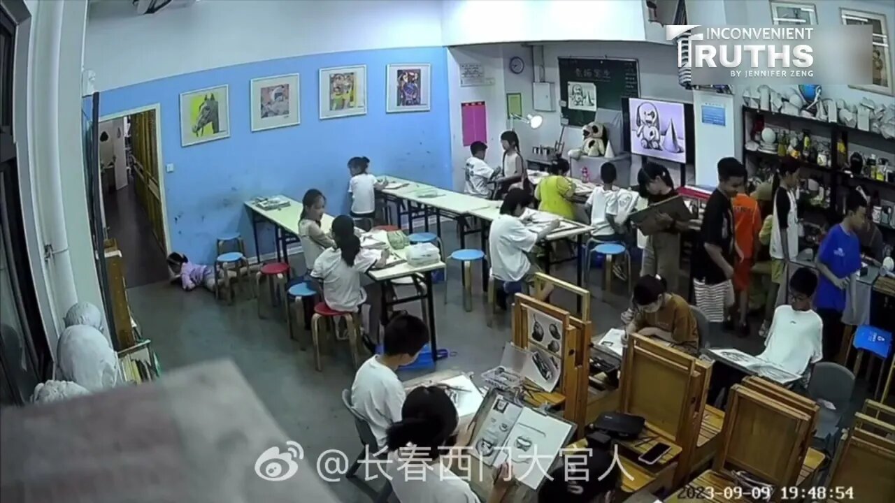 When a Little Girl Falls in a Chinese Classroom...