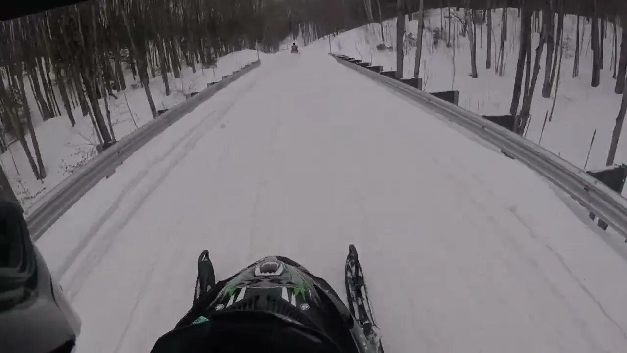 Snowmobile Trail Riding (Marquette MI) Part 2