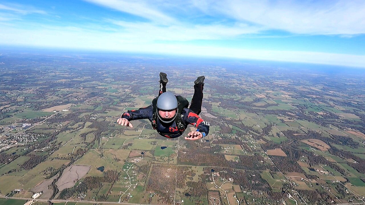 Skydiving swoop and dock