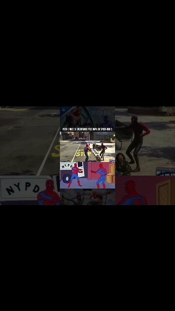 SPIDER-MAN 2 o Homem aranha 2 , referencia ao meme do encontro de Peter e Miles