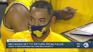 Michigan may face crowded schedule in return from pause