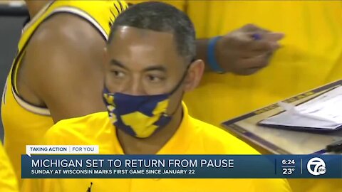 Michigan may face crowded schedule in return from pause