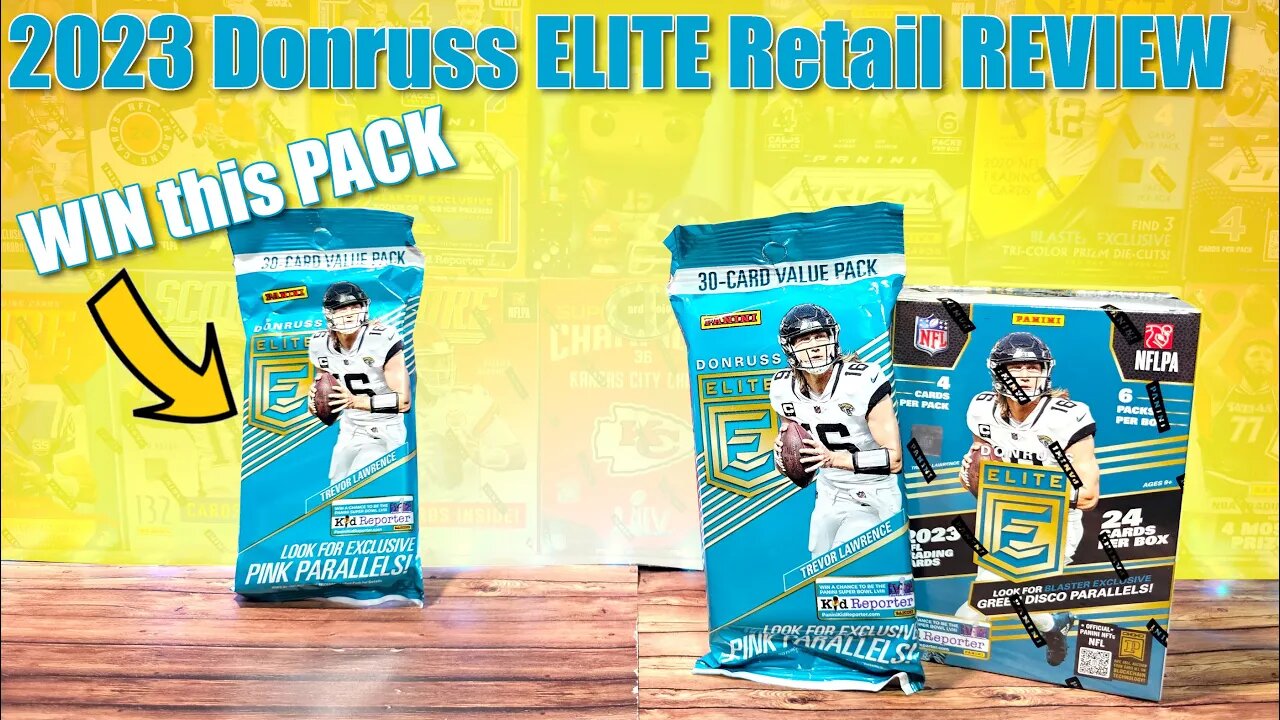 Buy BLASTERS or VALUE PACKS? | 2023 Donruss Elite Football Retail Review + GIVEAWAY!