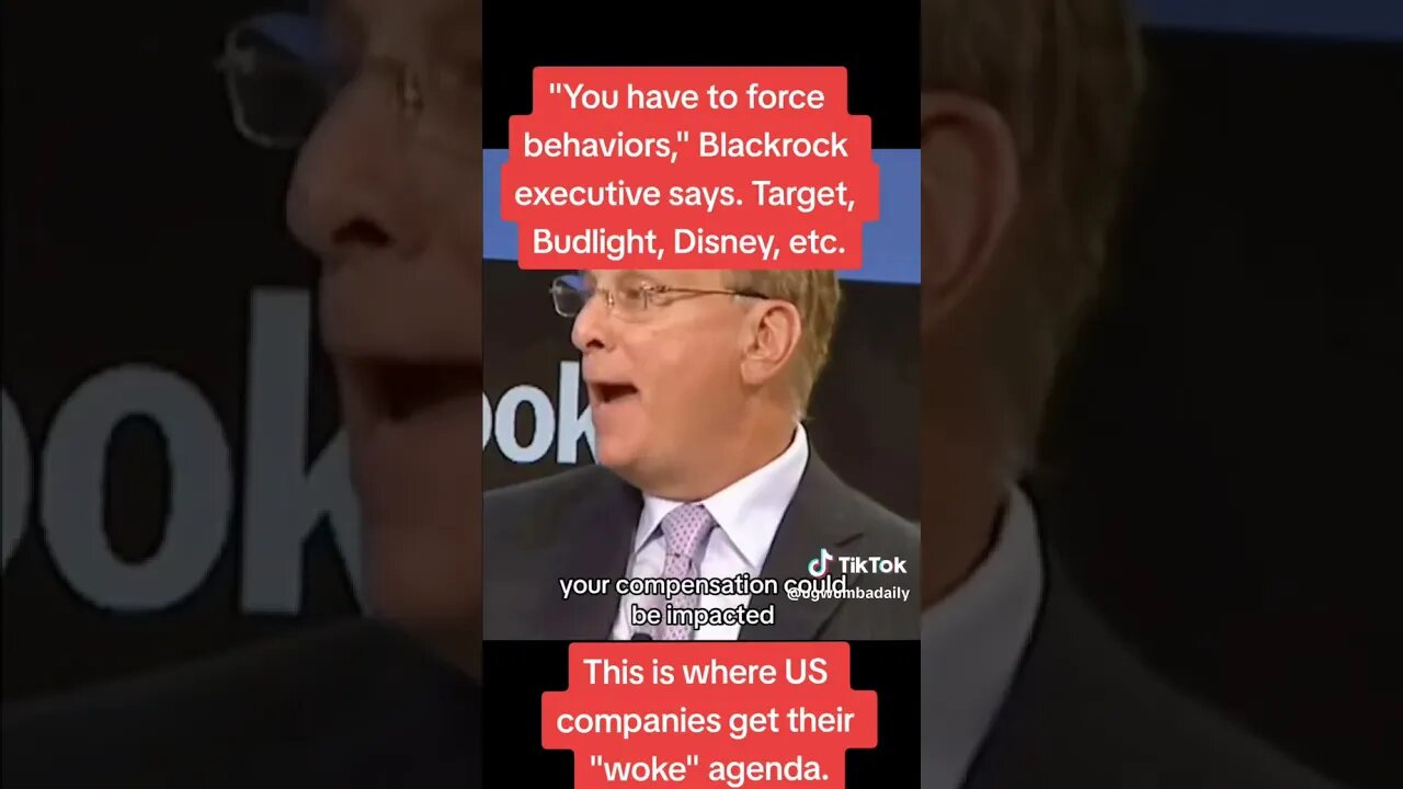 BlackRock CEO says: "you have to force behaviors". Just as they have treated the slaves...