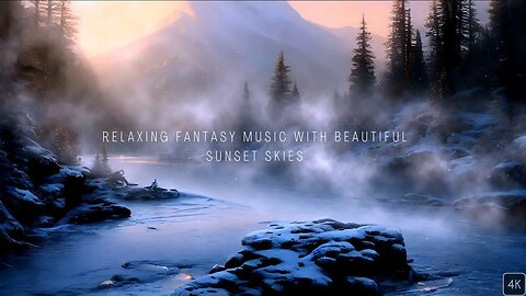 Relaxing Fantasy Music with Beautiful Sunset Skies