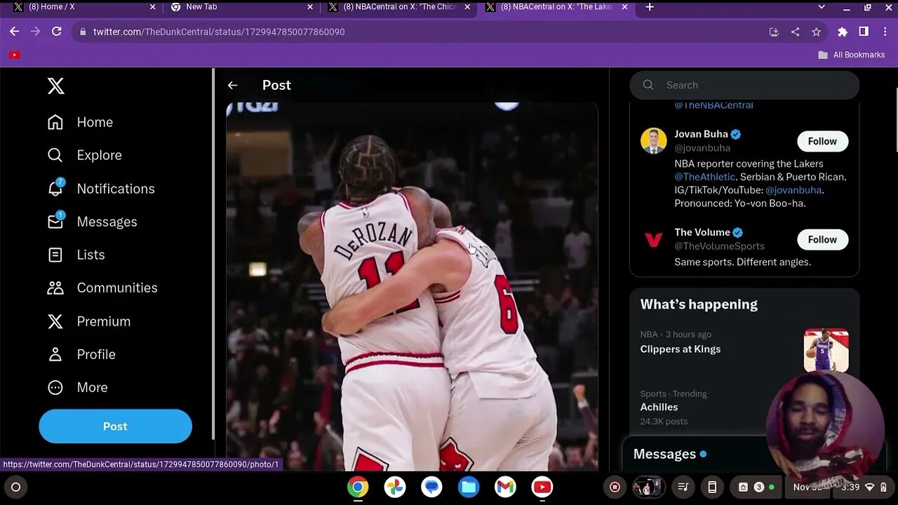 LAKERS ARE PURSING DEMAR DeROZAN AND ALEX CARUSO NOT LAVINE ?