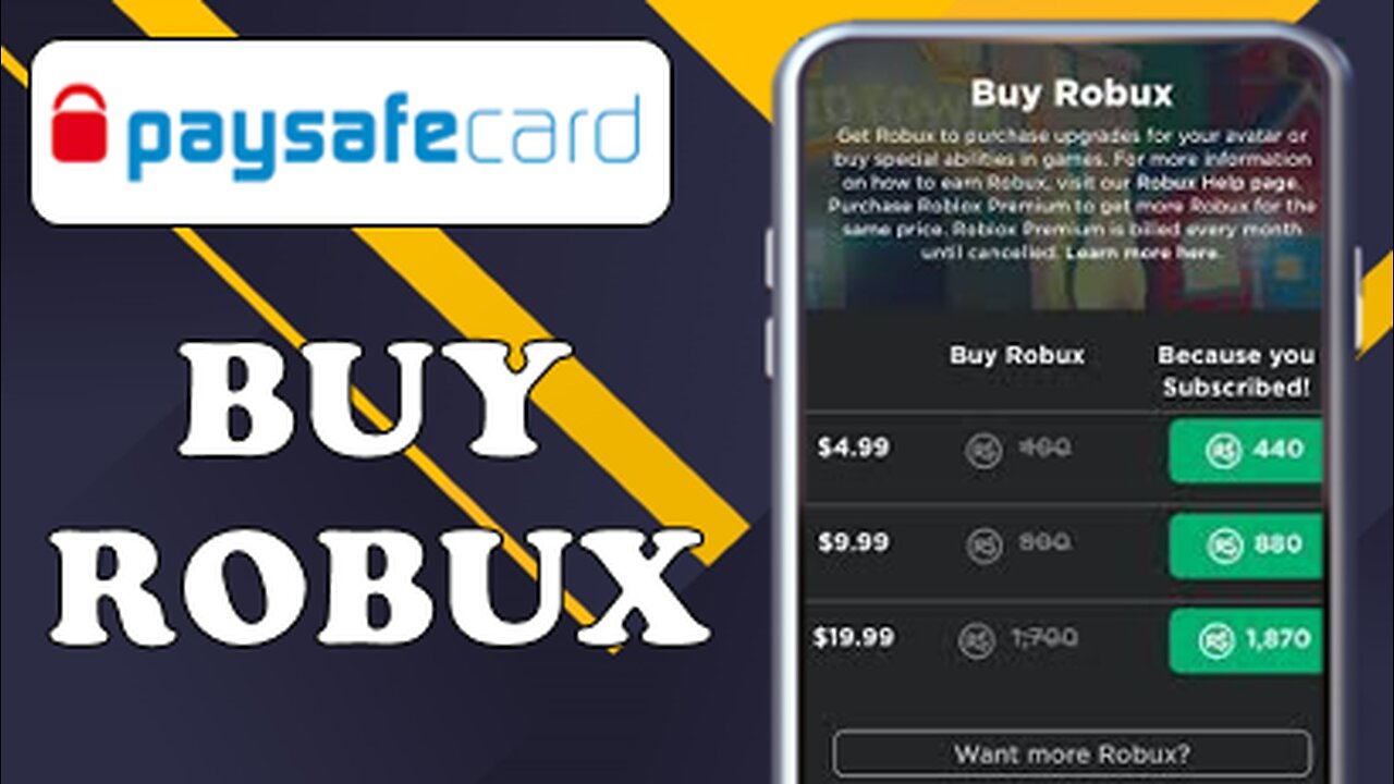 HOW TO BUY ROBUX WITH PAYSAFECARD