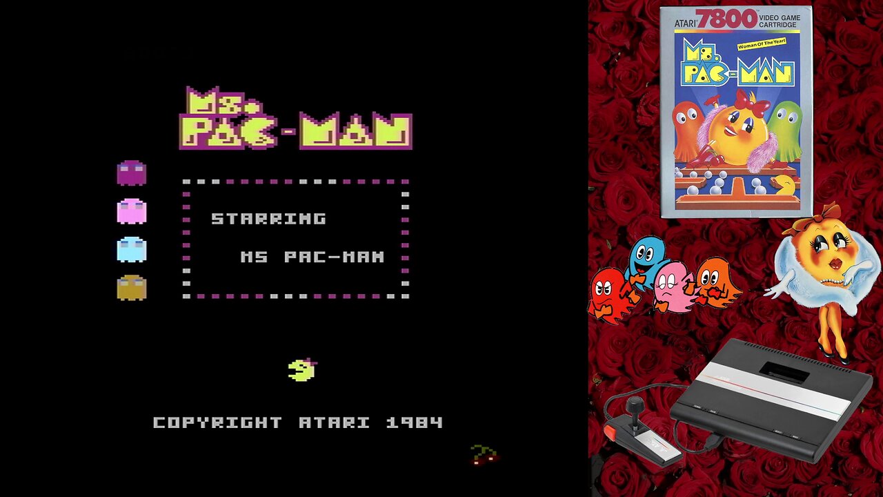 Ms. Pac-Man (Atari 7800) - High Score run