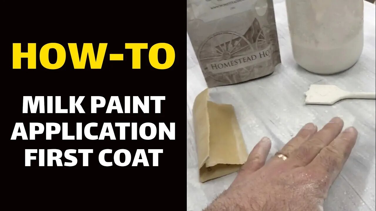 HOW-TO: Milk Paint Application First Coat