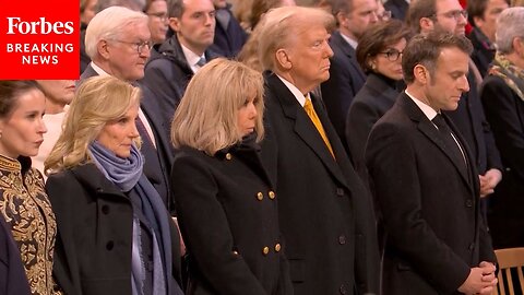 Trump And Dr. Jill Biden Attend Reopening Of Notre-Dame Cathedral In Paris, France