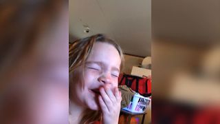 Girl Takes On The Warhead Challenge