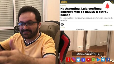 PAUTA: Lula confirma empréstimos do BNDES para outros países / Lula idolatra situação da Argentina