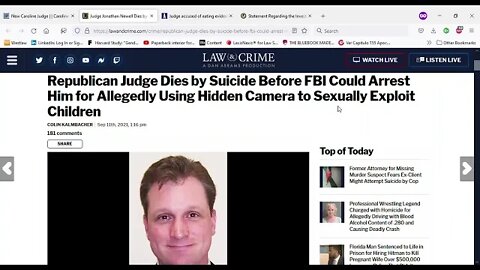 Alleged Pedophile Judge Kills Himself Before FBI Could Arrest Him