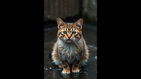 Cats enjoy the beautiful air in a quiet moment