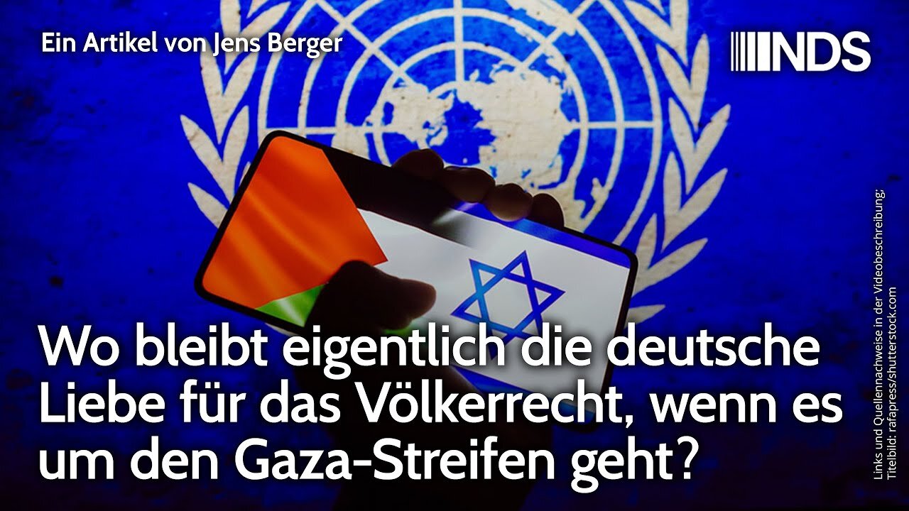 Wo bleibt eigentlich die deutsche Liebe für das Völkerrecht, wenn es um den Gaza-Streifen geht?@NDS🙈